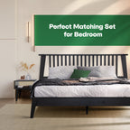 Kaylin Solid Wood Bed Frame & Nightstand Set