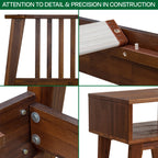 Kaylin Solid Wood Bed Frame & Nightstand Set