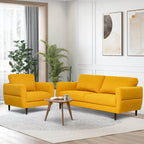 2-Piece Upholstered Sofa Set with Removable Cushion Covers