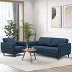 2-Piece Upholstered Sofa Set with Removable Cushion Covers