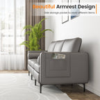 Modular 1/2/3/4-Seat L-Shaped Sectional Sofa Couch with Socket USB Port-3 – Seat with USB port