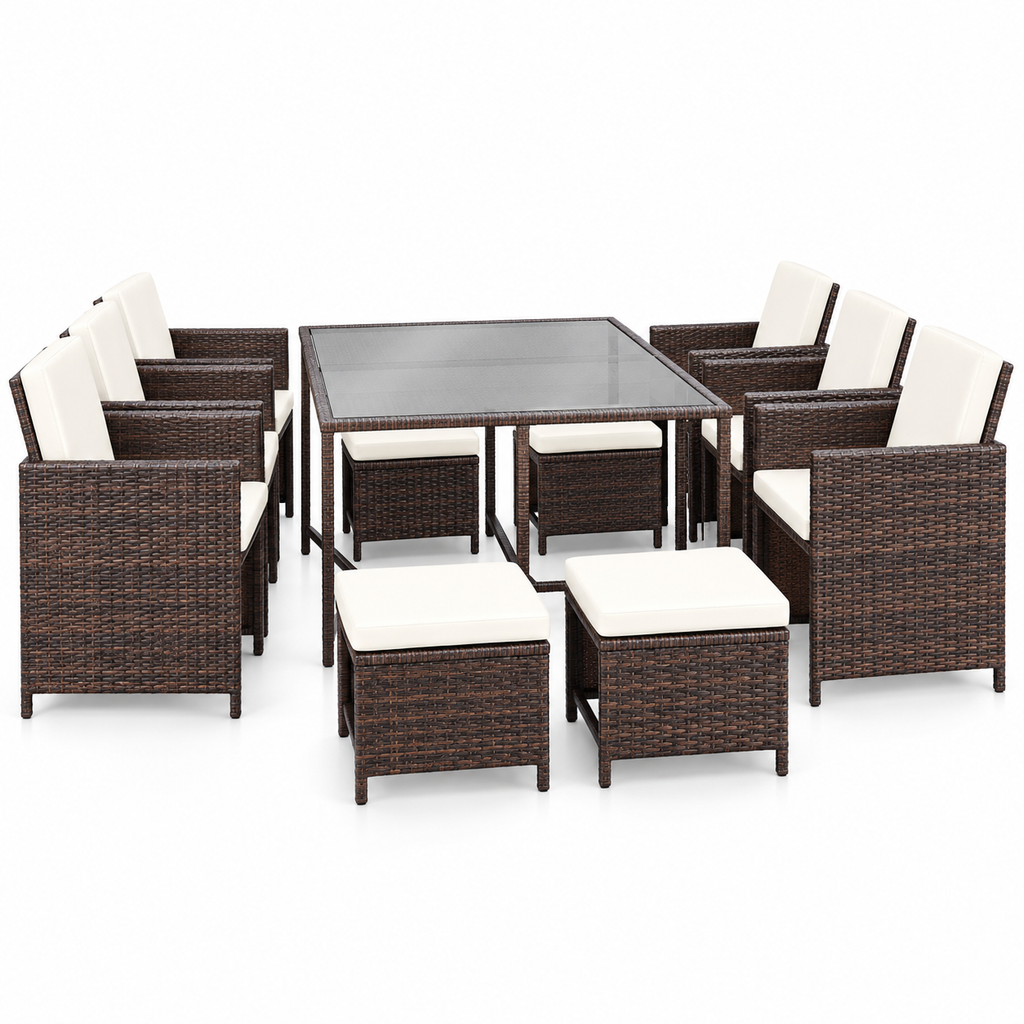 10-Piece Outdoor Patio Dining Set