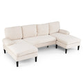U-shaped Sectional Couch with Double Chaise