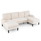 U-shaped Sectional Couch with Double Chaise