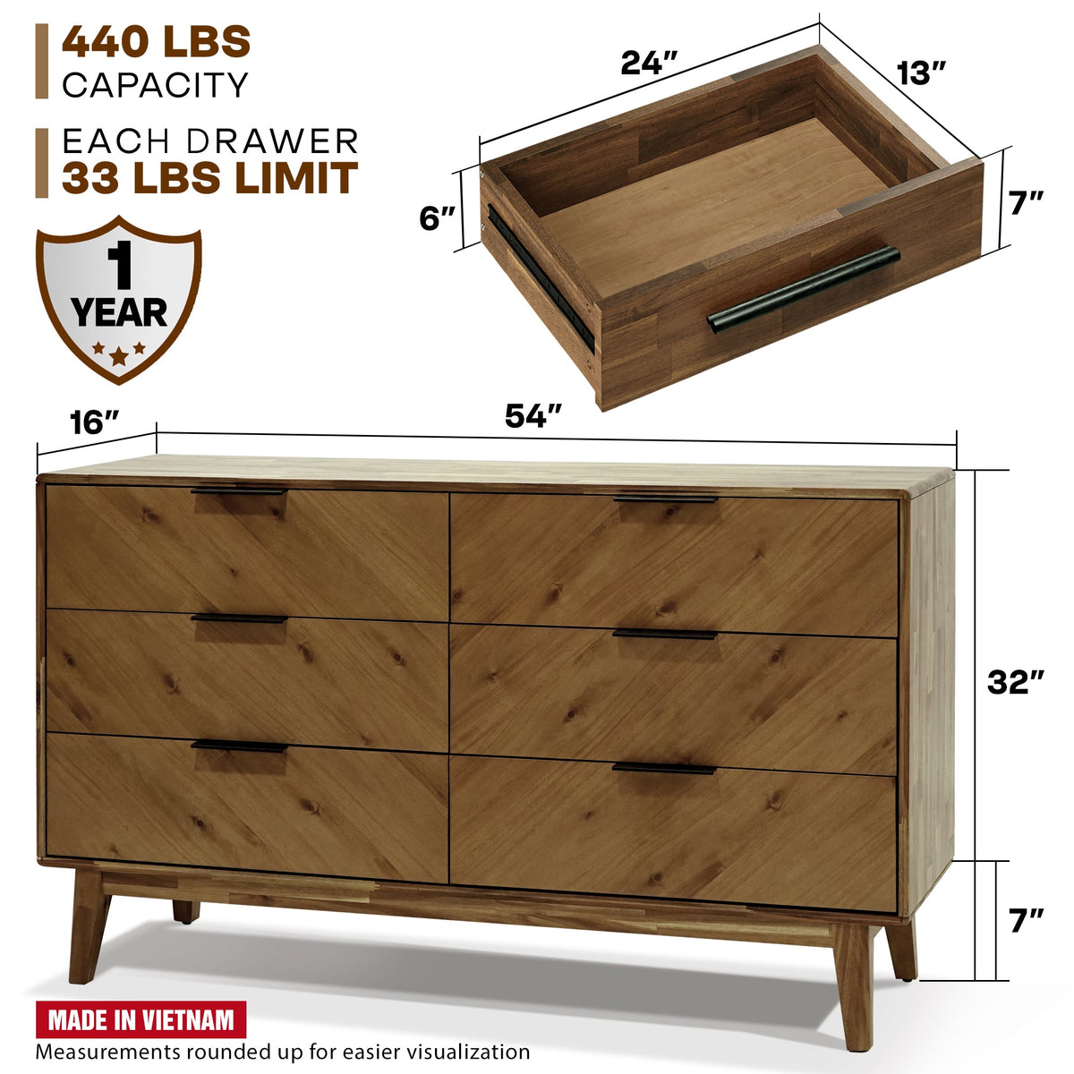 Veyron 6 – Drawer Dresser