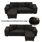 Modern L-Shape 3 Seat Reversible Sectional Couch