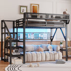 Loft Bed with Stairs & Storage