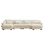 Super Comfort Oversized Modular Sectional Sofa with Movable Ottoman