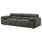Buxton Top Grain Leather Upholstered Sofa Graphite