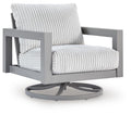 Hurley Park - Swivel Chair with Cushion – Gray
