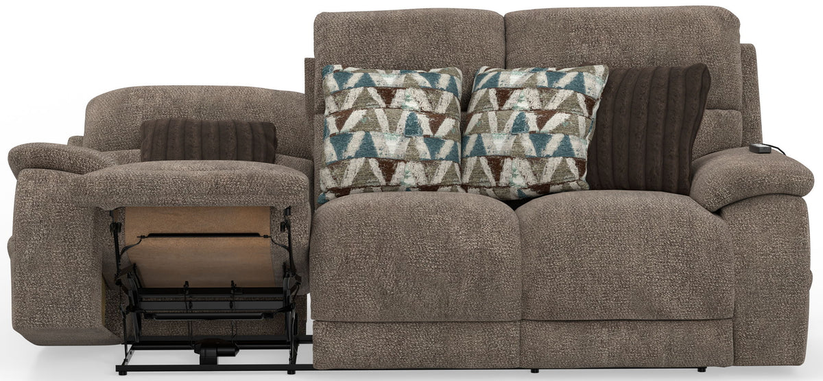Joya Power Lay-Flat Reclining Sofa with Heat, Massage, Lumbar Support & Zero Gravity