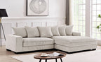 Luxe - Oversized 2 Piece Sectional Couches, L Shaped Sofa with Chaise