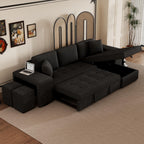 Modern L-Shape 3 Seat Reversible Sectional Couch