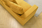 Luxe - Oversized 2 Piece Sectional Couches, L Shaped Sofa with Chaise