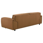 Buxton 2-piece Leather Upholstered Sofa Set Orange