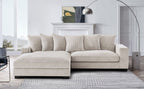 Luxe - Oversized 2 Piece Sectional Couches, L Shaped Sofa with Chaise