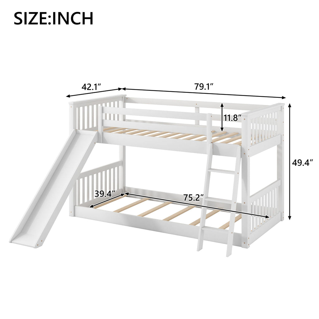 Bunk Bed & Convertible Slide & Ladder