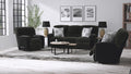Comet Lay-Flat Reclining Sofa – Black