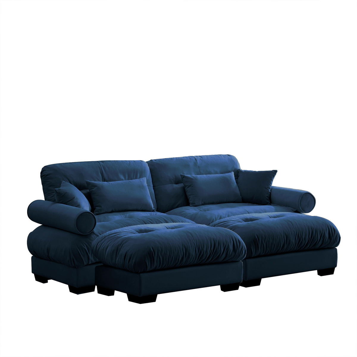 Super Comfort Oversized Modular Sectional Sofa with Movable Ottoman