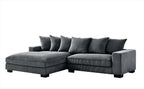 Luxe - Oversized 2 Piece Sectional Couches, L Shaped Sofa with Chaise