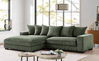 Luxe - Oversized 2 Piece Sectional Couches, L Shaped Sofa with Chaise