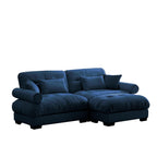 Super Comfort Oversized Modular Sectional Sofa with Movable Ottoman
