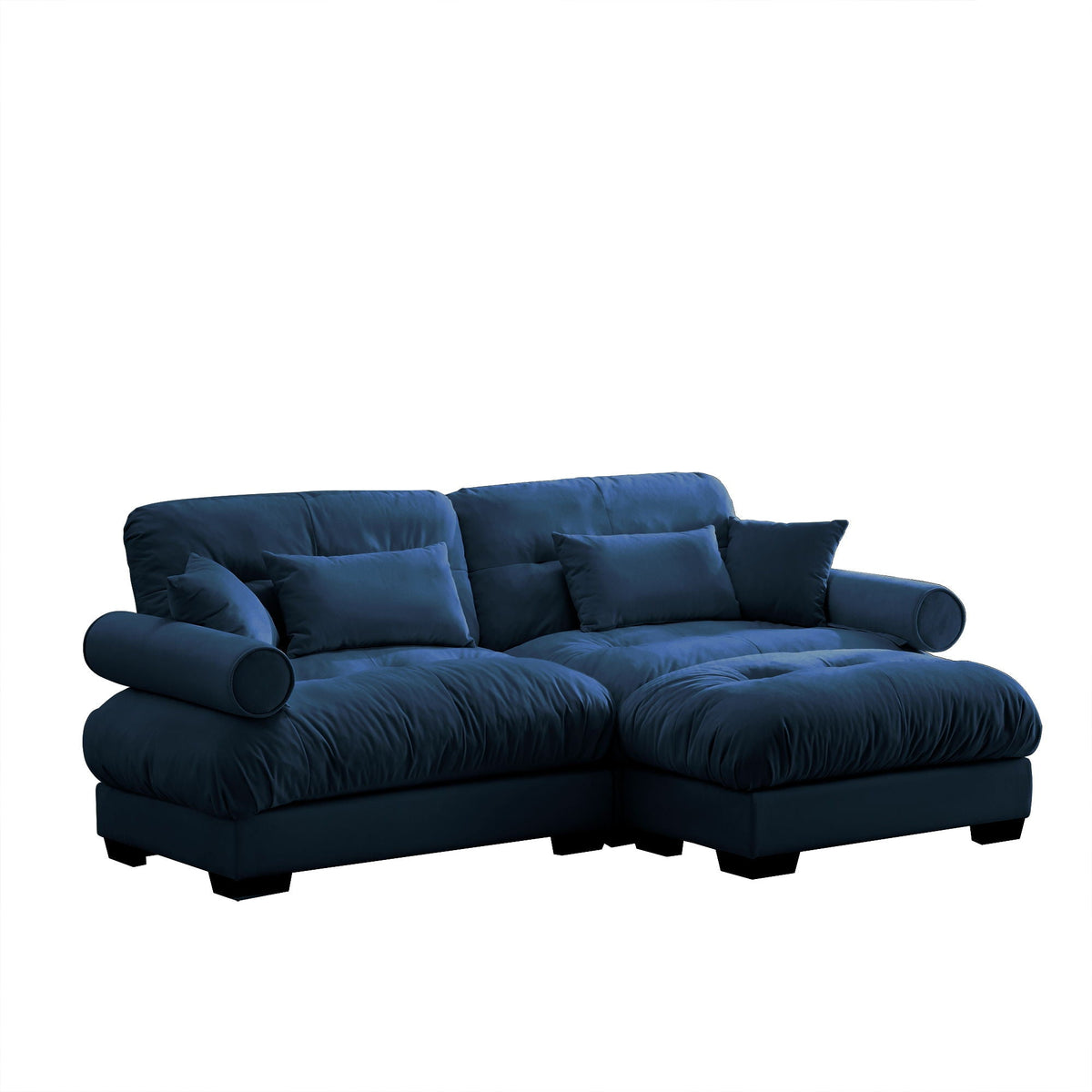 Super Comfort Oversized Modular Sectional Sofa with Movable Ottoman