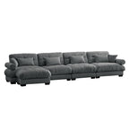Super Comfort Oversized Modular Sectional Sofa with Movable Ottoman