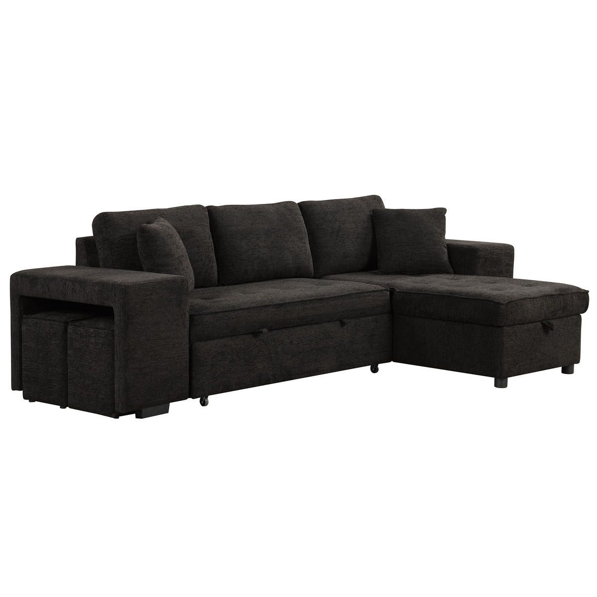 Modern L-Shape 3 Seat Reversible Sectional Couch