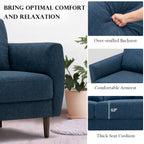 2-Piece Upholstered Sofa Set with Removable Cushion Covers
