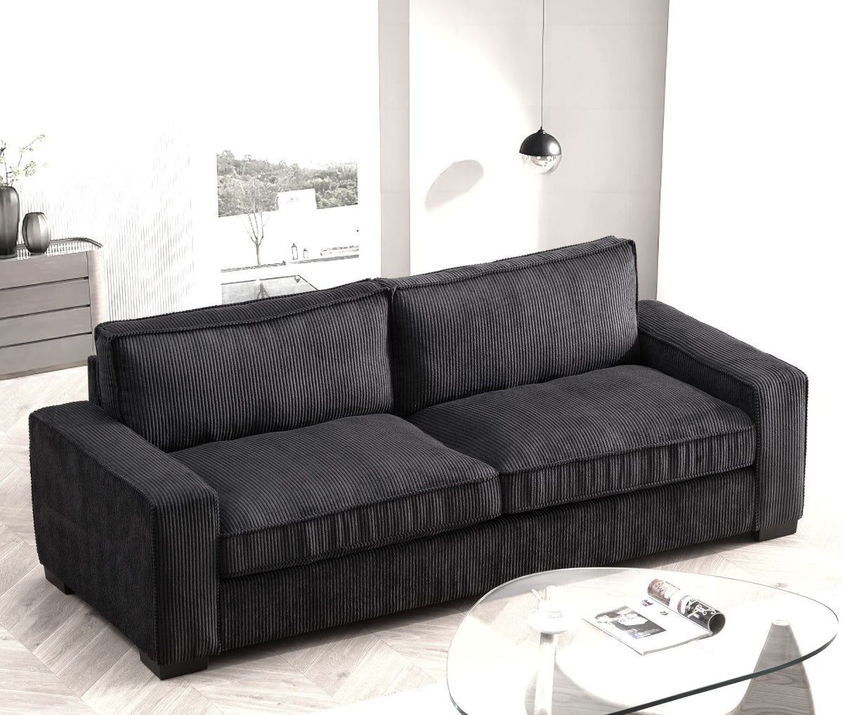 Luxe Sofa with Sleek Design, Spacious & Comfortable 3 – Seater Couch