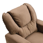 Kids Recliner Chair, Kids Upholstered Couch with Two Cup Holder, Footrest, Backrest