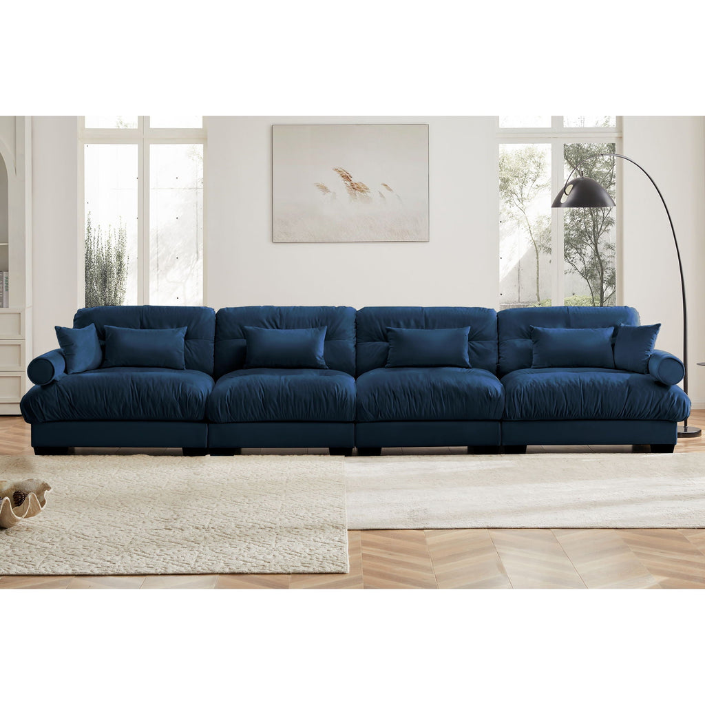 Super Comfort Oversized Modular Sectional Sofa, Deep Seat Convertible L Shaped Couch