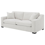 Ashlyn Fabric Upholstered Track Arm Sofa Sand