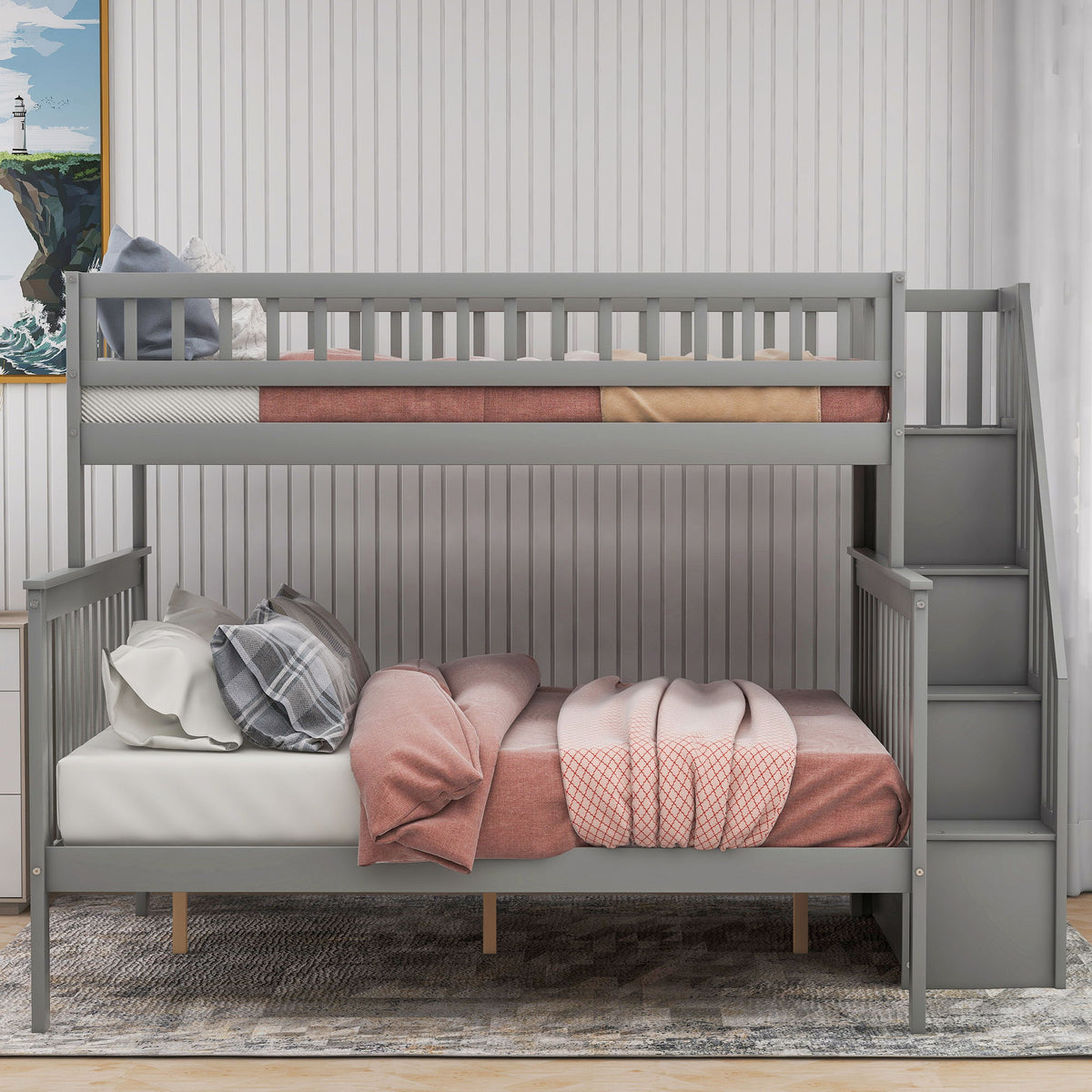 Bunk Bed with Staircase