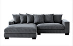 Luxe - Oversized 2 Piece Sectional Couches, L Shaped Sofa with Chaise