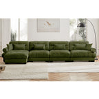 Super Comfort Oversized Modular Sectional Sofa with Movable Ottoman