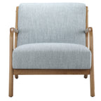 Mid-Century Style Lounge Chair with Upholstered Seat