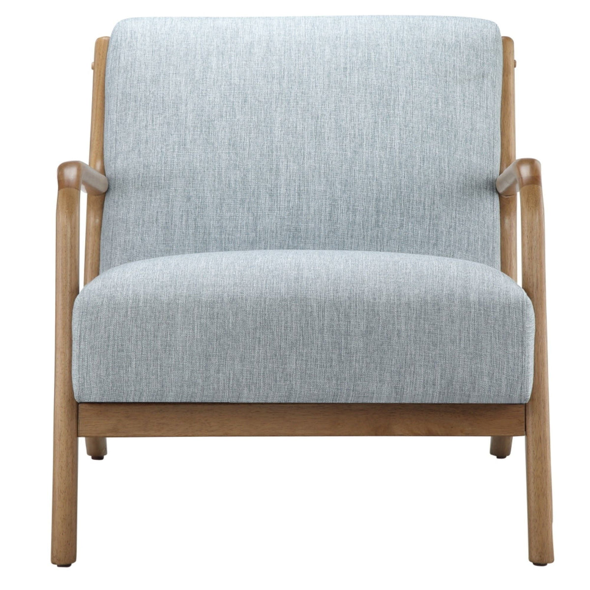 Mid-Century Style Lounge Chair with Upholstered Seat