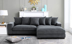 Luxe - Oversized 2 Piece Sectional Couches, L Shaped Sofa with Chaise