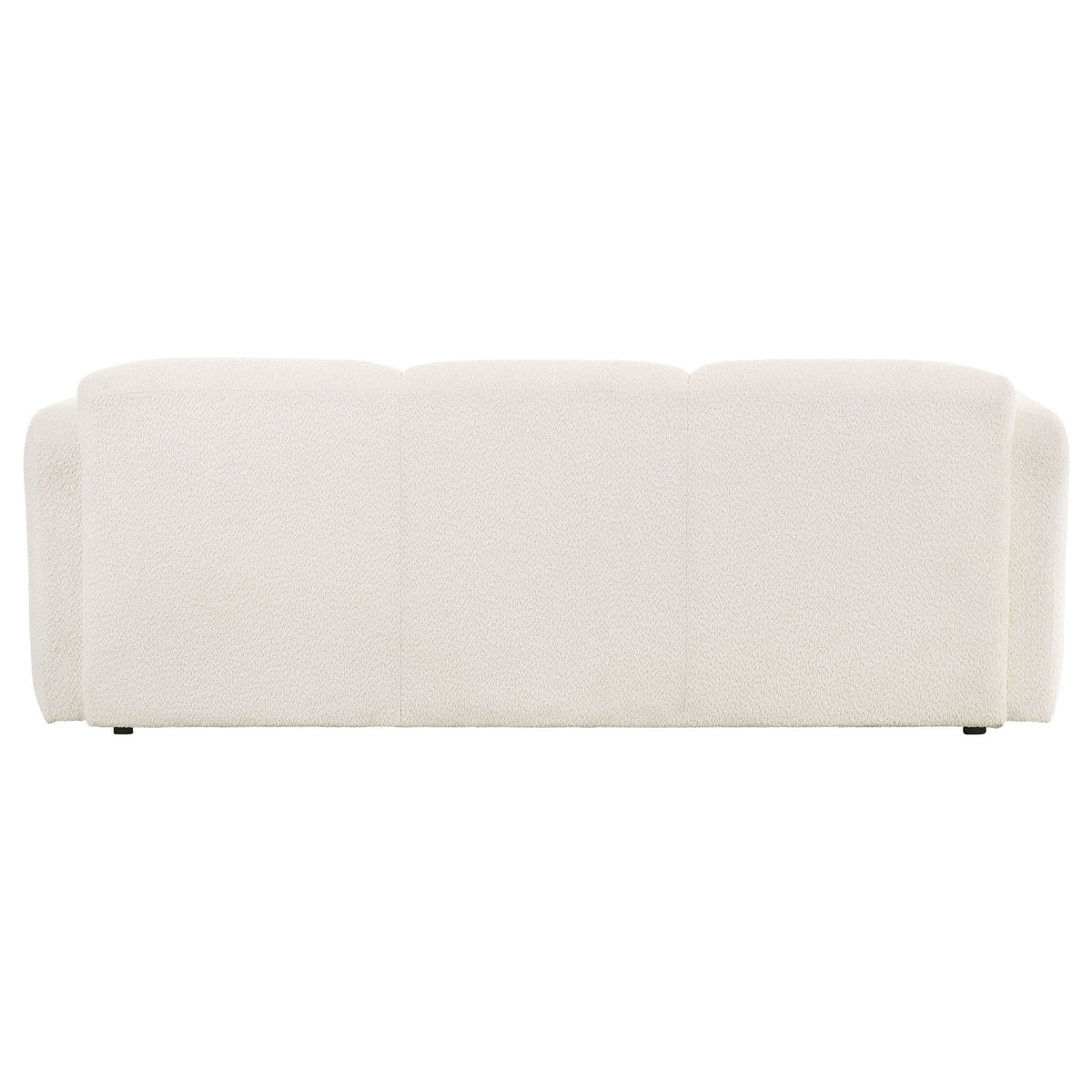 Dorset Fabric Upholstered Round Track Arm Sofa White