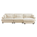 Super Comfort Oversized Modular Sectional Sofa with Movable Ottoman
