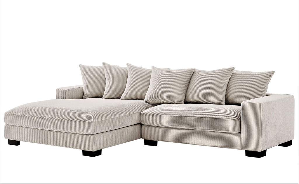 Luxe - Oversized 2 Piece Sectional Couches, L Shaped Sofa with Chaise