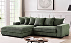 Luxe - Oversized 2 Piece Sectional Couches, L Shaped Sofa with Chaise
