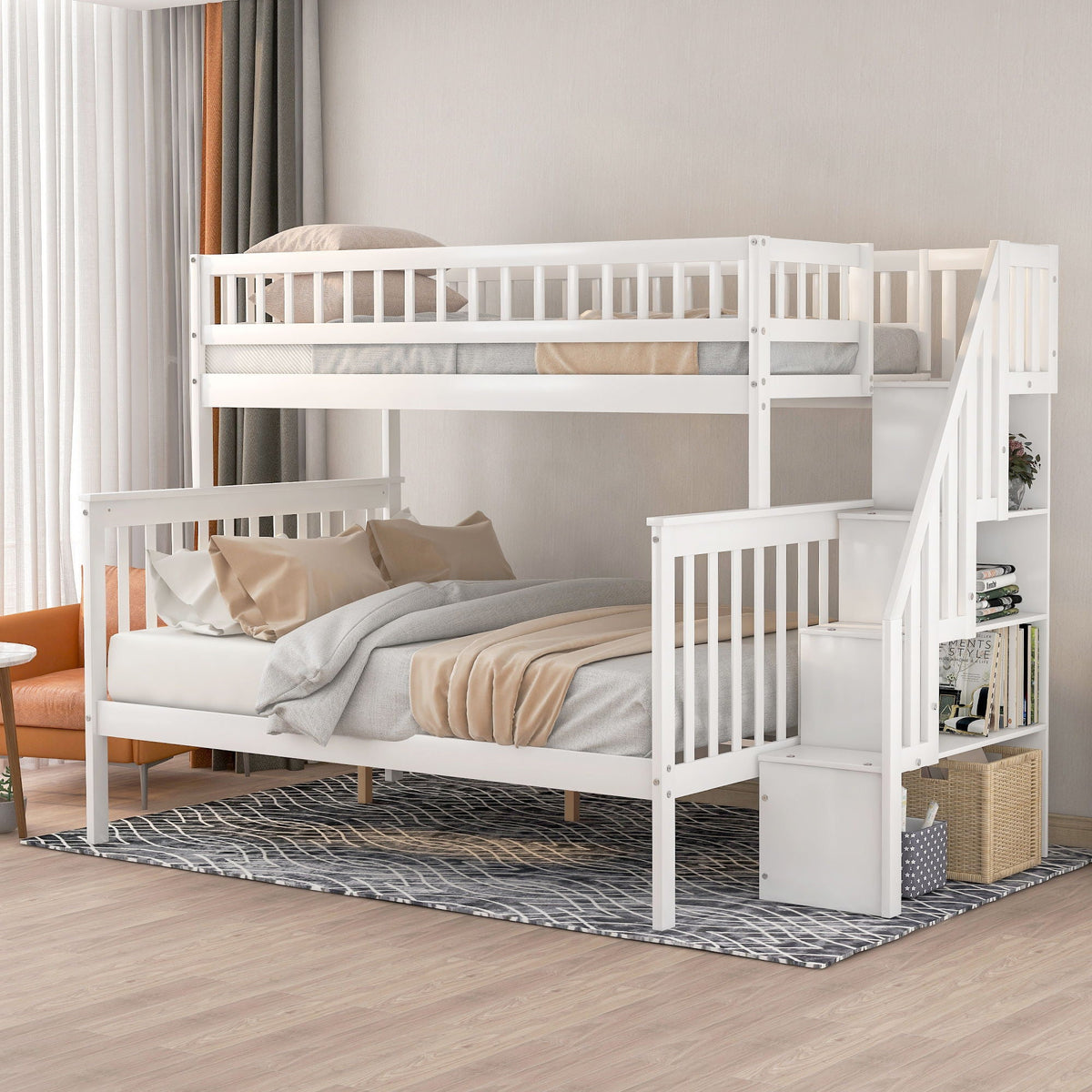 Bunk Bed with Staircase