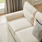 3-Seater Elegant Stationary Sofa
