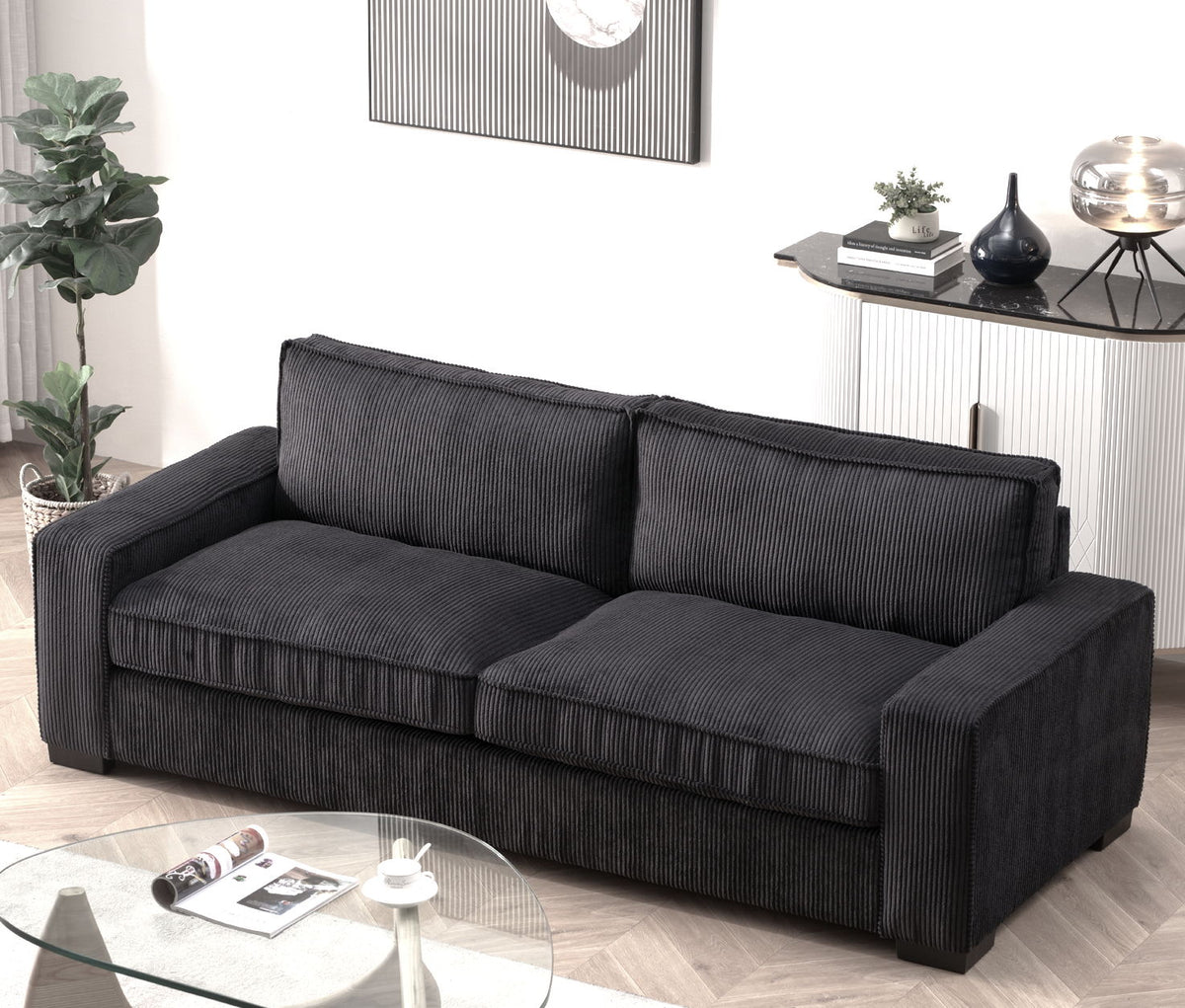 Luxe Sofa with Sleek Design, Spacious & Comfortable 3 – Seater Couch