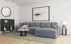 Blaine 146-Inch Reversible Chaise Sectional Sofa Set – Fog