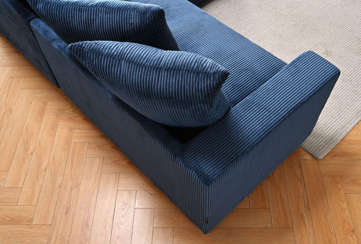 Luxe - Oversized 2 Piece Sectional Couches, L Shaped Sofa with Chaise