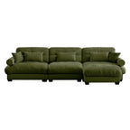 Super Comfort Oversized Modular Sectional Sofa with Movable Ottoman